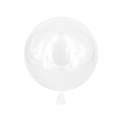 Balon lateksowy bobo przezroczysty na hel 40 cm