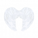 Skrzydła przebranie anioła białe pióra 45x35 cm - 1