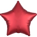 Balon foliowy 19 satynowy gwiazda czerwona - 1