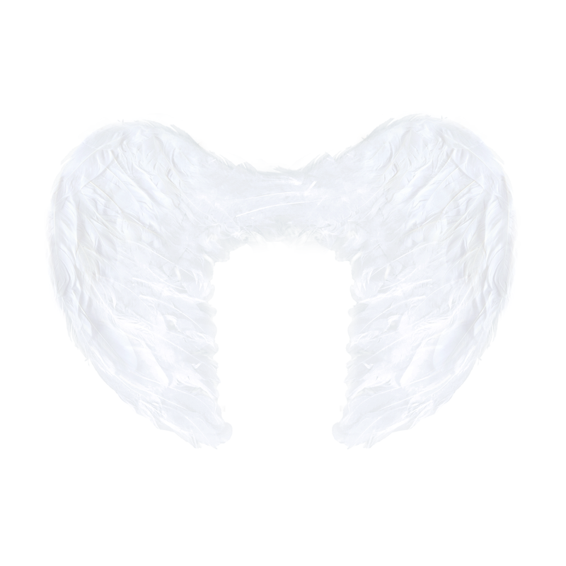 Skrzydła anioła dla dzieci białe do przebrań 54cm - 1