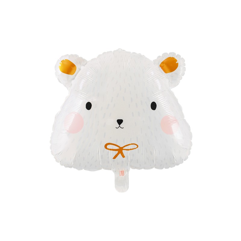 Balon foliowy miś niedźwiedź polarny biały 51cm - 1