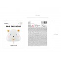 Balon foliowy miś niedźwiedź polarny biały 51cm - 2