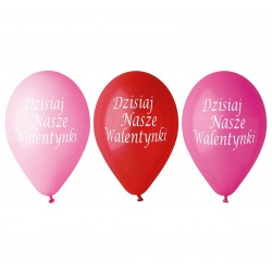 Balon 12 Dzisiaj Nasze Walentynki 5 szt. - 1