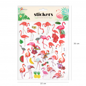 Naklejki wypukłe Flamingi lub Jednorożce kolorowe - 1