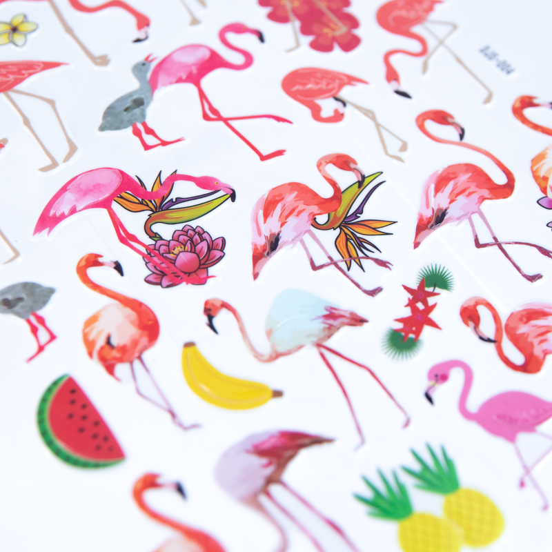 Naklejki wypukłe Flamingi lub Jednorożce kolorowe - 2