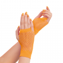 Rękawiczki z siatki neonowe pomarańczowe 11cm - 1