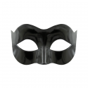 Maska karnawałowa wenecka gładka czarna 19 cm - 1