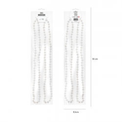 Naszyjnik z białych pereł glamour syrena 80cm - 2