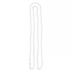 Naszyjnik z białych pereł glamour syrena 80cm - 3