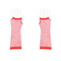 Rękawiczki z siatki bez palców czerwone 24cm - 3