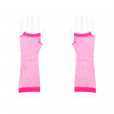 Rękawiczki z siatki bez palców różowe średnie 24cm - 3
