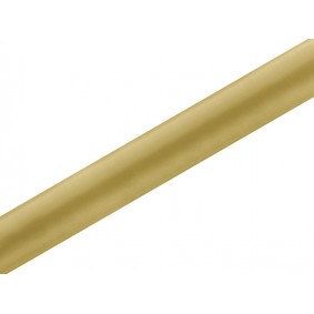 Satyna obrus bieżnik gładka na stół złota rolka 9m - 1