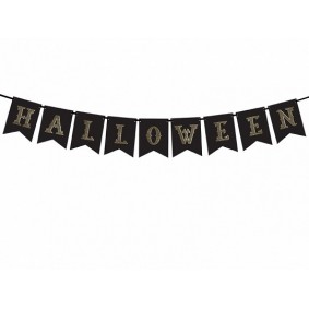 Baner Halloween czarny 20x175cm - 1