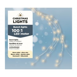Wiązka lampki sznur ciepły biały micro 100 LED 1m - 1