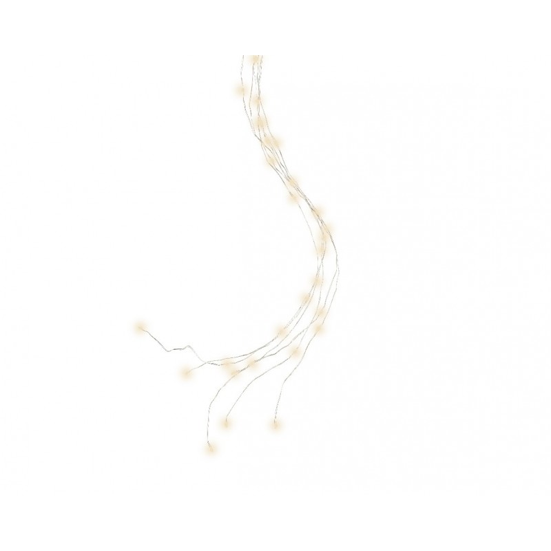 Wiązka lampki sznur ciepły biały micro 60 LED 93cm - 3