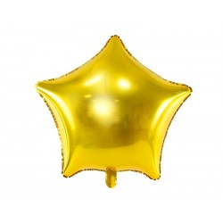Balon foliowy gwiazdka złota metaliczna gwiazda