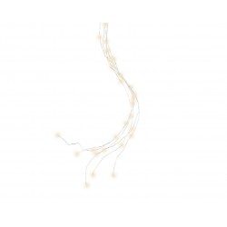 Wiązka lampki sznur ciepły biały micro 48 LED 73cm - 3