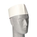 Furażerka czapeczka z bibuły biała 28 cm 25 szt - 2