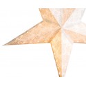 Gwiazda papierowa brokatowa beżowa LED 60 cm - 4