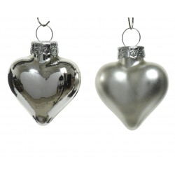 Bombki szklane w kształcie serc serca 12sztuk - 14