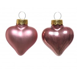 Bombki szklane w kształcie serc serca 12sztuk - 18