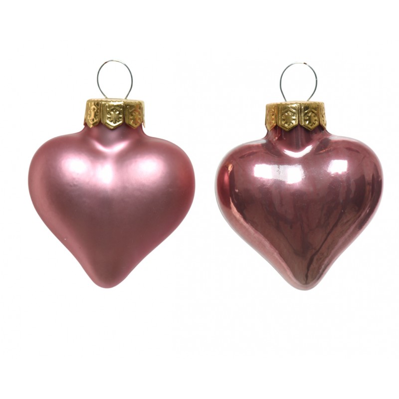 Bombki szklane w kształcie serc serca 12sztuk - 18