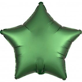Balon foliowy 19 satynowy gwiazda zielona - 1
