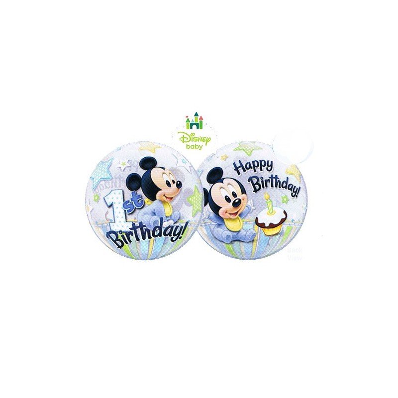 Balon 22 Mickey Mouse b-day bubble - 1