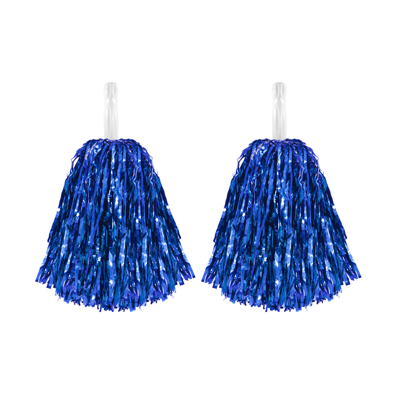 Pompony cheerleaderki niebieskie 2szt zestaw - 1