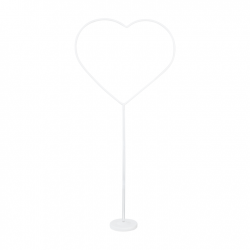 Stojak do balonów serce biały 150cm 1 sztuka - 2