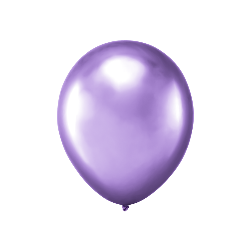 Balony chrom fioletowe średnica 10cali 10sztuk - 1