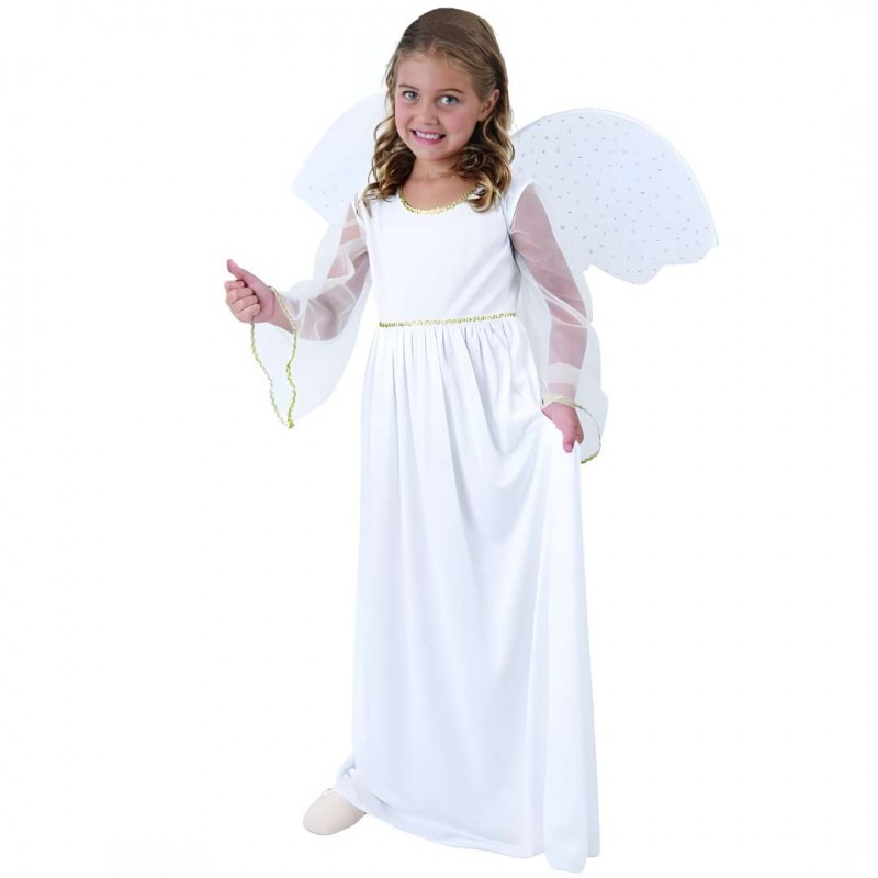 Strój dla dzieci Aniołek skrzydła sukienka 120-130 - 2