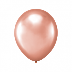 Balony chrom rose gold średnica10cali 10sztuk - 1