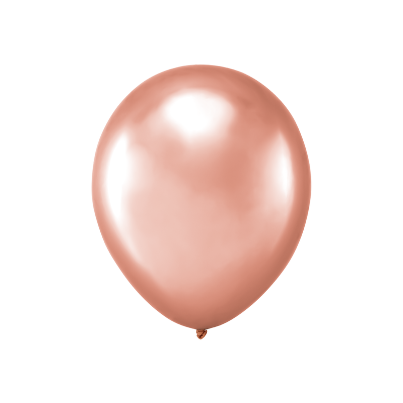 Balony chrom rose gold średnica10cali 10sztuk - 1