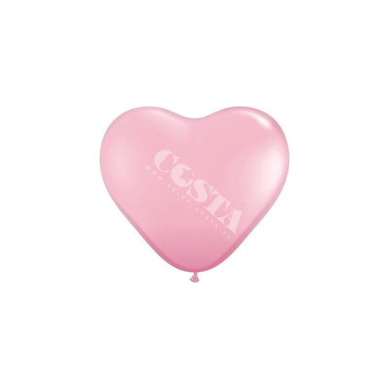 Balon 1M serce jasny róż pastelowy 2 szt. - 1
