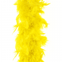 Długi łańcuch boa z piór żółty rekwizyt 190 cm - 1