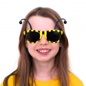 Okulary w kształcie pszczółki czółka żółte czarne - 4