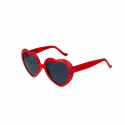 Okulary w kształcie serc czerwone czarne 15cm - 2