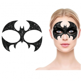 Maska nietoperz Batman na twarz brokatowa 20cm - 1