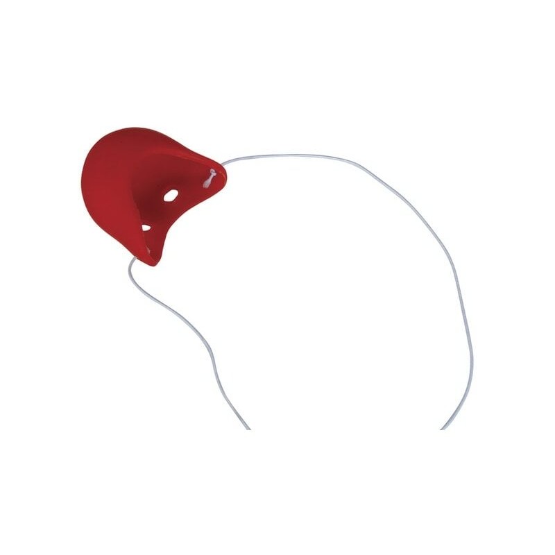 Sztuczny czerwony nos Klauna lateksowy na gumce - 3