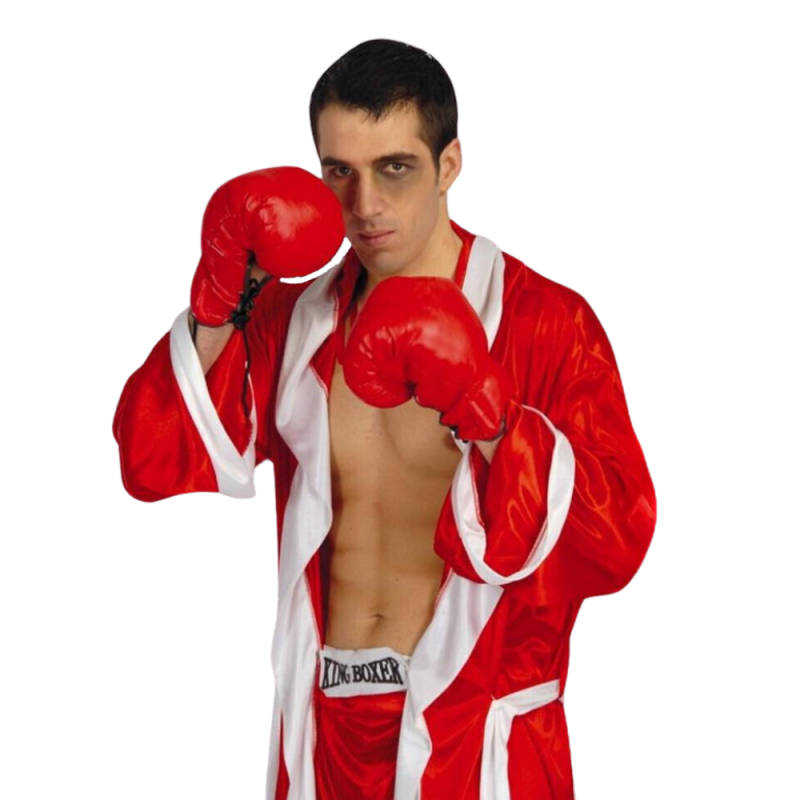 Rękawice bokserskie boks czarne czerwone 2 szt - 3