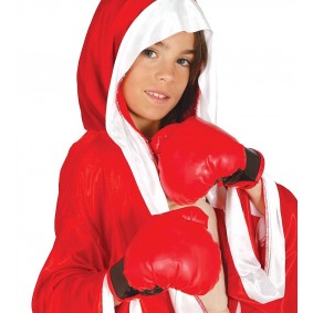 Rękawice bokserskie boks czerwone dla dzieci 20cm - 1