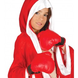 Rękawice bokserskie boks czerwone dla dzieci 20cm