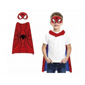 Strój przebranie Spiderman peleryna maska 70cm - 1