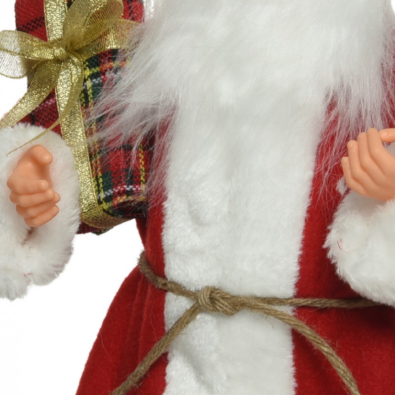 Figura Święty Mikołaj z Prezentem świątecznym - 4