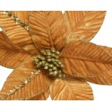 Gwiazda betlejemska brokatowa welurowa 32 cm - 2
