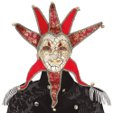 Maska wenecka mężczyzna ozdobna karnawałowa 66cm - 1