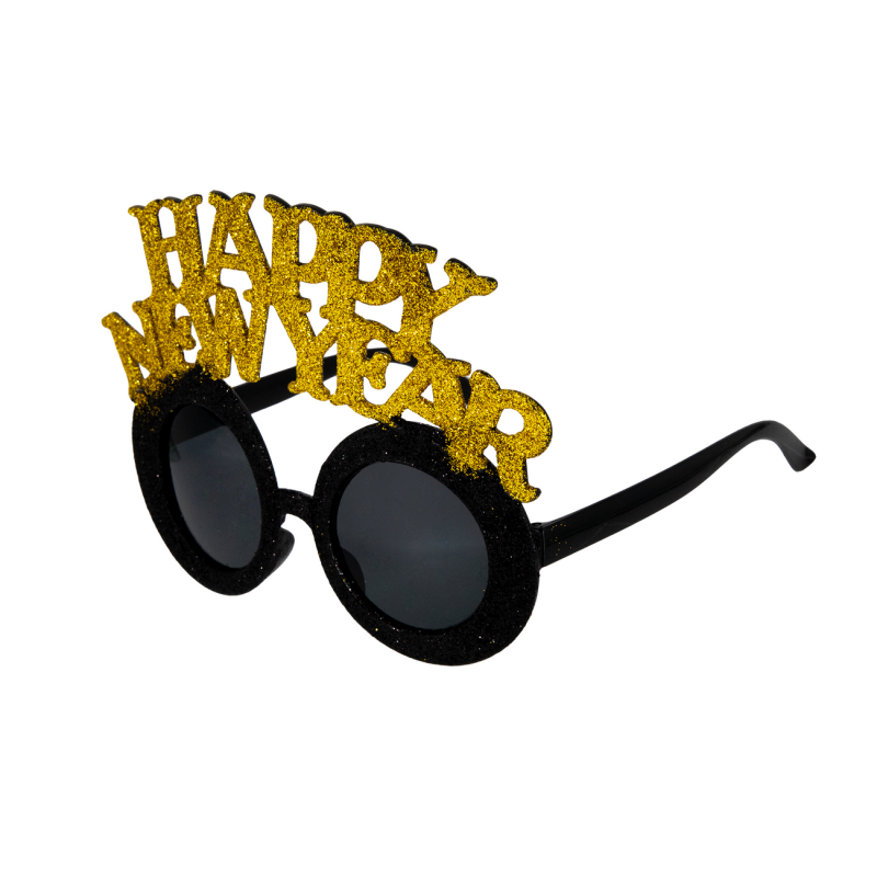 Okulary ze złotym napisem Happy New Year dziecięce - 2