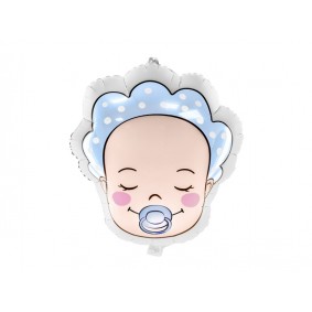 Balon foliowy głowa dziecka baby shower dekoracja  - 1