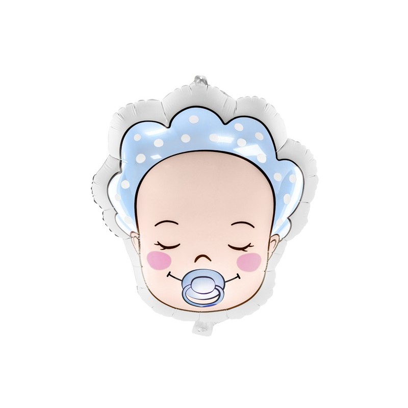Balon foliowy głowa dziecka baby shower dekoracja  - 1